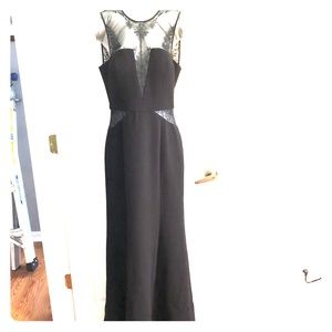 Bcbgmaxazria black evening gown